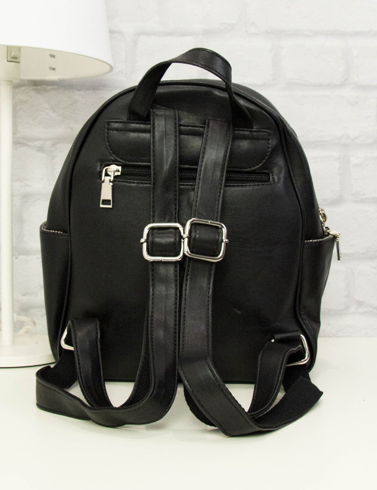 Γυναικείο μαύρο Mini Backpack καπιτονέ CK56852 φωτογραφία